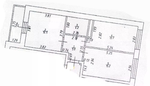 Продается 2-комн. квартира, 55,4 м²