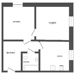 Продается 3-комн. квартира, 63 м²