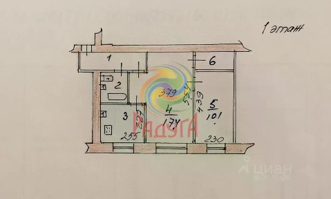 Продается 2-комн. квартира, 43,7 м²