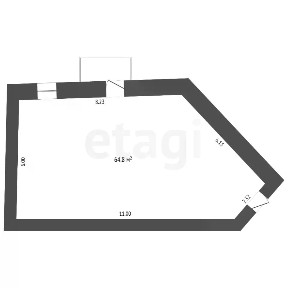 Продается помещение свободного назначения, 64,8 м²