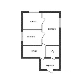 Продается 50% часть дома, 42,9 м²