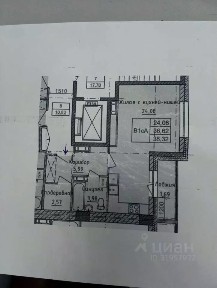 Продается студия, 36,1 м²