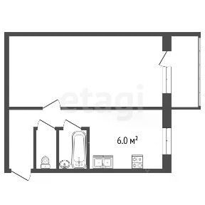 Продается 1-комн. квартира, 30,7 м²