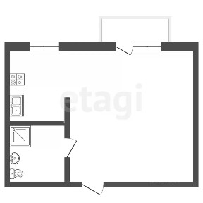 Продается студия, 22 м²