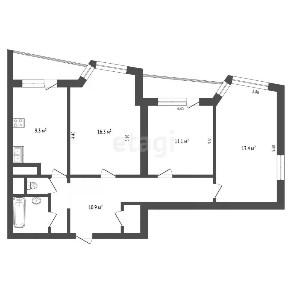 Продается 3-комн. квартира, 68,3 м²