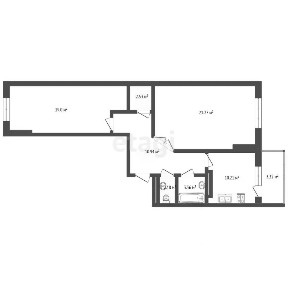 Продается 2-комн. квартира, 71,15 м²