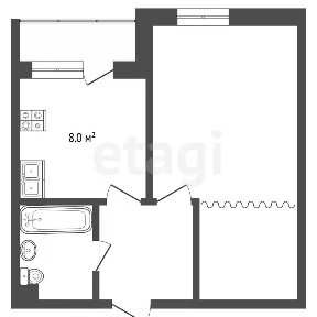Продается 1-комн. квартира, 29 м²