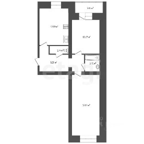 Продается 2-комн. квартира, 57,3 м²