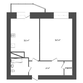 Продается 1-комн. квартира, 39 м²