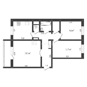 Продается 3-комн. квартира, 64 м²