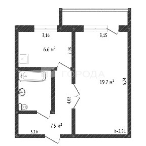Продается 1-комн. квартира, 38,4 м²
