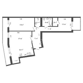 Продается 2-комн. квартира, 84 м²