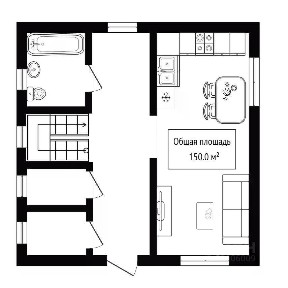 Продается 2-этажный дом, 150 м²