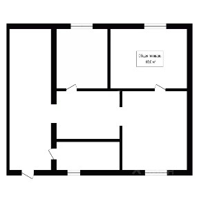Продается 1-этажный дом, 60 м²