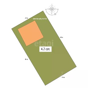 Продается 1-этажный дом, 60,2 м²