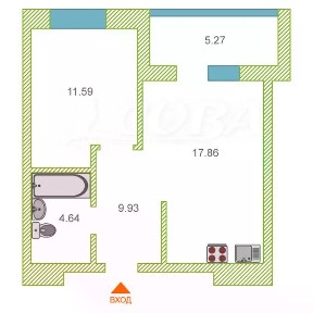 Сдается 1-комн. квартира, 42 м²