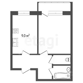 Продается 1-комн. квартира, 40,4 м²