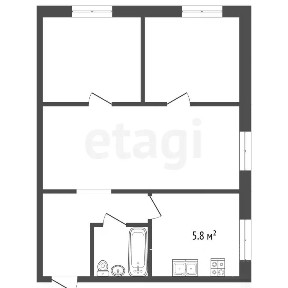 Продается 2-комн. квартира, 45,1 м²