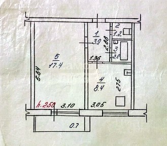 Продается 1-комн. квартира, 34,6 м²