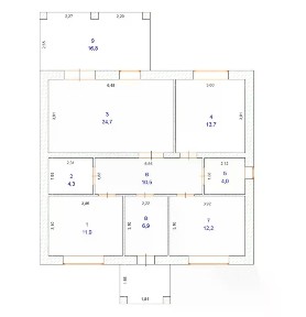Продается 1-этажный дом, 110 м²