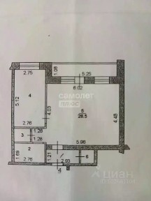 Продается 2-комн. квартира, 54 м²