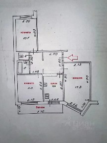 Продается 3-комн. квартира, 62,3 м²