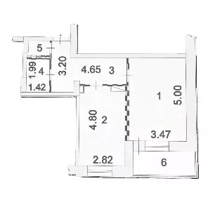 Продается 1-комн. квартира, 44 м²
