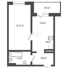 Сдается 1-комн. квартира, 36,1 м²