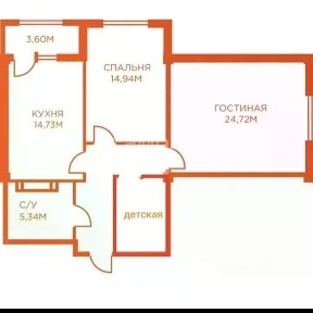 Продается 3-комн. квартира, 79,5 м²