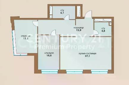 Сдается 3-комн. квартира, 96 м²