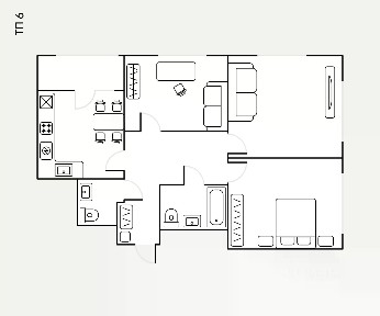 Сдается 3-комн. квартира, 75 м²