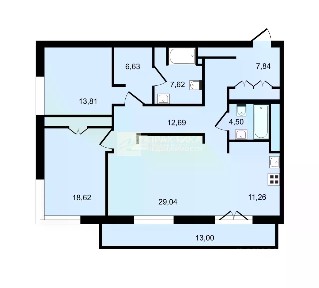 Продается 3-комн. квартира, 126 м²