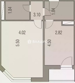 Продается 1-комн. квартира, 44,7 м²