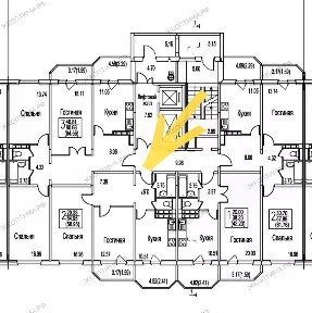 Продается 1-комн. квартира, 58,95 м²