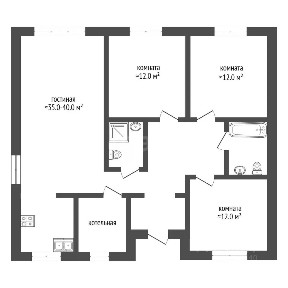 Продается 1-этажный дом, 110 м²