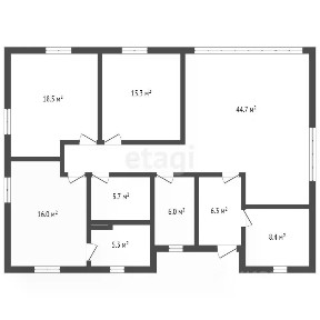 Продается 1-этажный дом, 148,7 м²