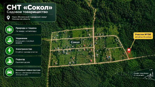 Московская область, Наро-Фоминский городской округ, Сокол садовые участки, 316