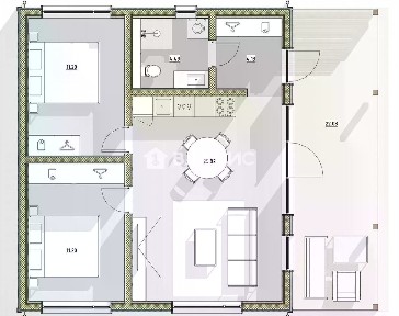 Продается 1-этажный дом, 80 м²
