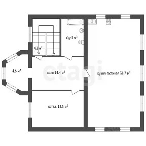 Продается 2-этажный дом, 173,6 м²