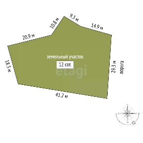 Продается участок, 12 сот.