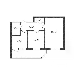 Продается 2-комн. квартира, 58,2 м²