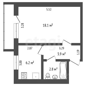 Продается 1-комн. квартира, 31,7 м²