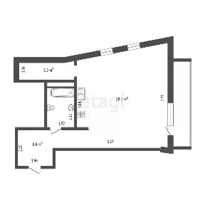 Продается 1-комн. квартира, 42,3 м²