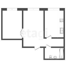 Продается 2-комн. квартира, 46 м²