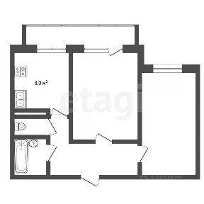 Продается 2-комн. квартира, 48 м²