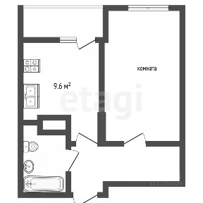 Продается 1-комн. квартира, 38,1 м²