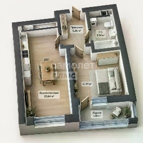 Продается 1-комн. квартира, 40,54 м²