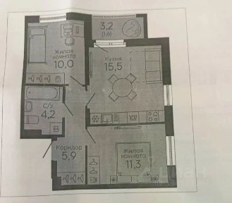 Продается 2-комн. квартира, 48,2 м²