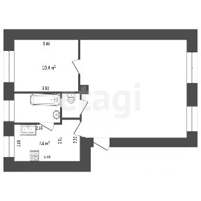 Продается 2-комн. квартира, 54 м²