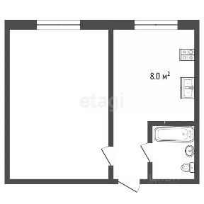 Продается 1-комн. квартира, 33,8 м²